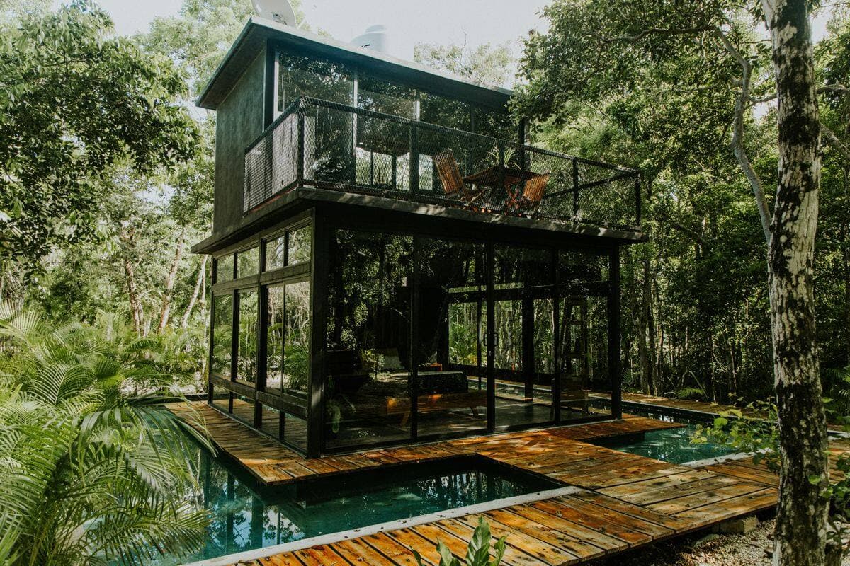 A modern sustainable timber house